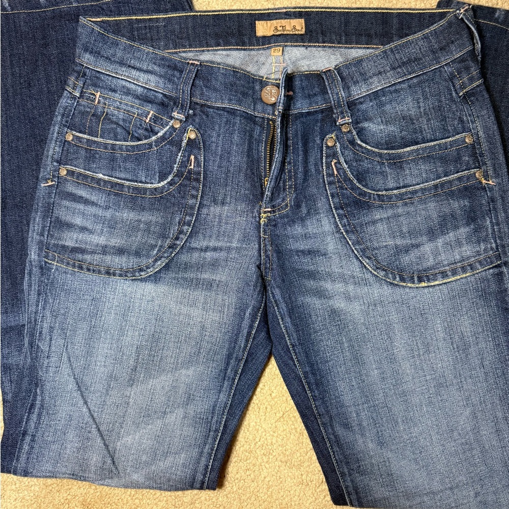 See thru soul Jeans Women's Blue Jean NWT